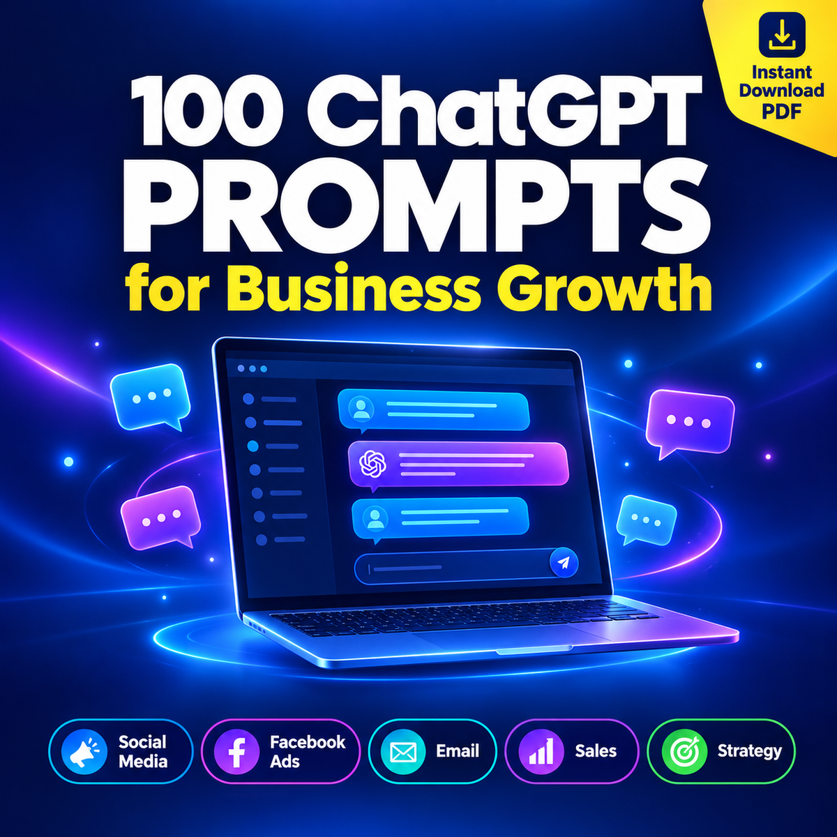 AI Marketing Mastery Kit: 100 ChatGPT Prompts for Business Growth